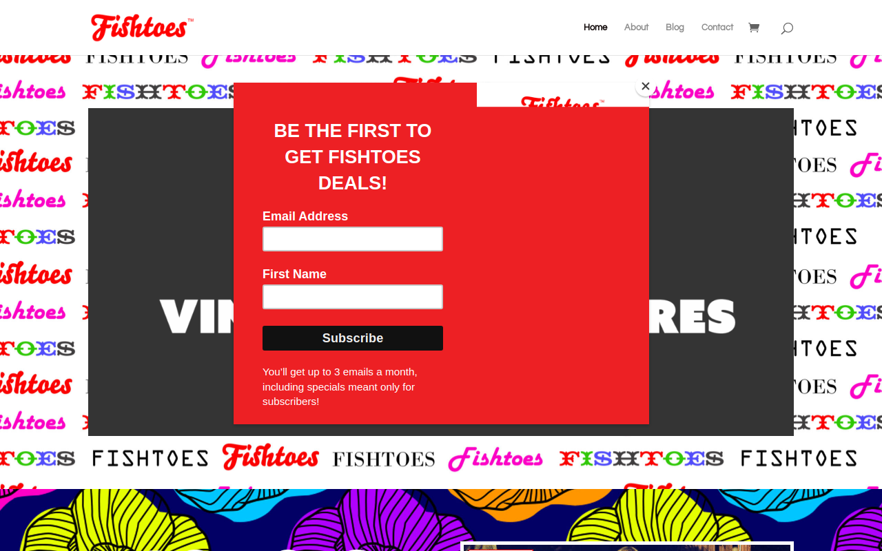 Fishtoes website preview
