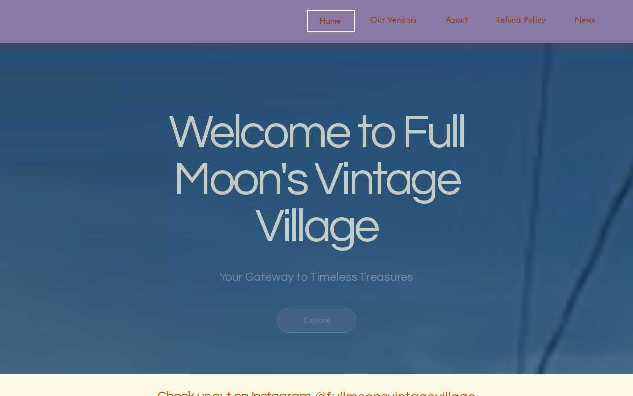 Full Moon's Vintage Village website preview