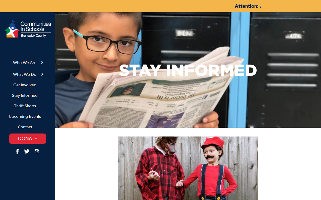 Southport CIS Thrift Shop website preview