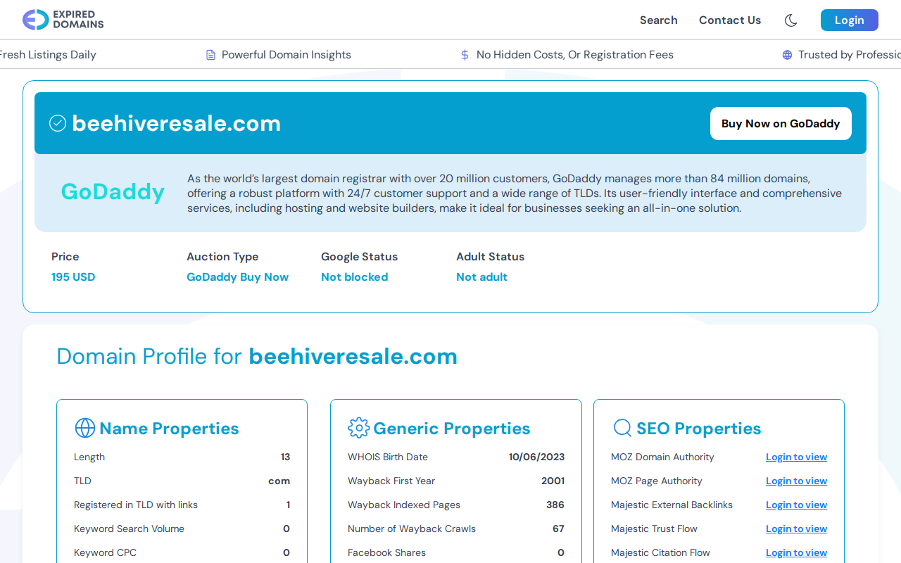 Bee Hive Resale Shop website preview