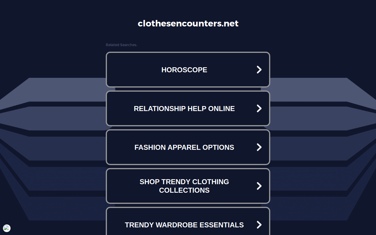 Clothes Encounters website preview