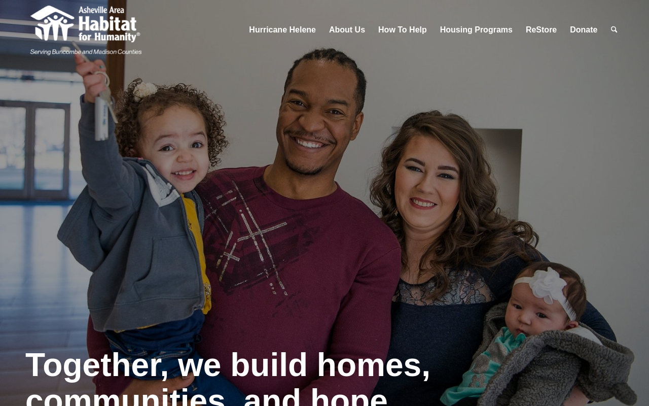 Asheville Habitat For Humanity Restore website preview