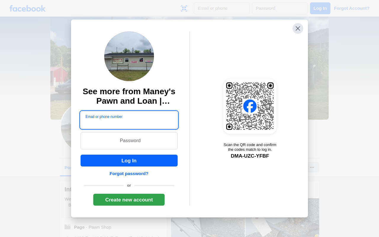 Maney's Pawn and Loan website preview