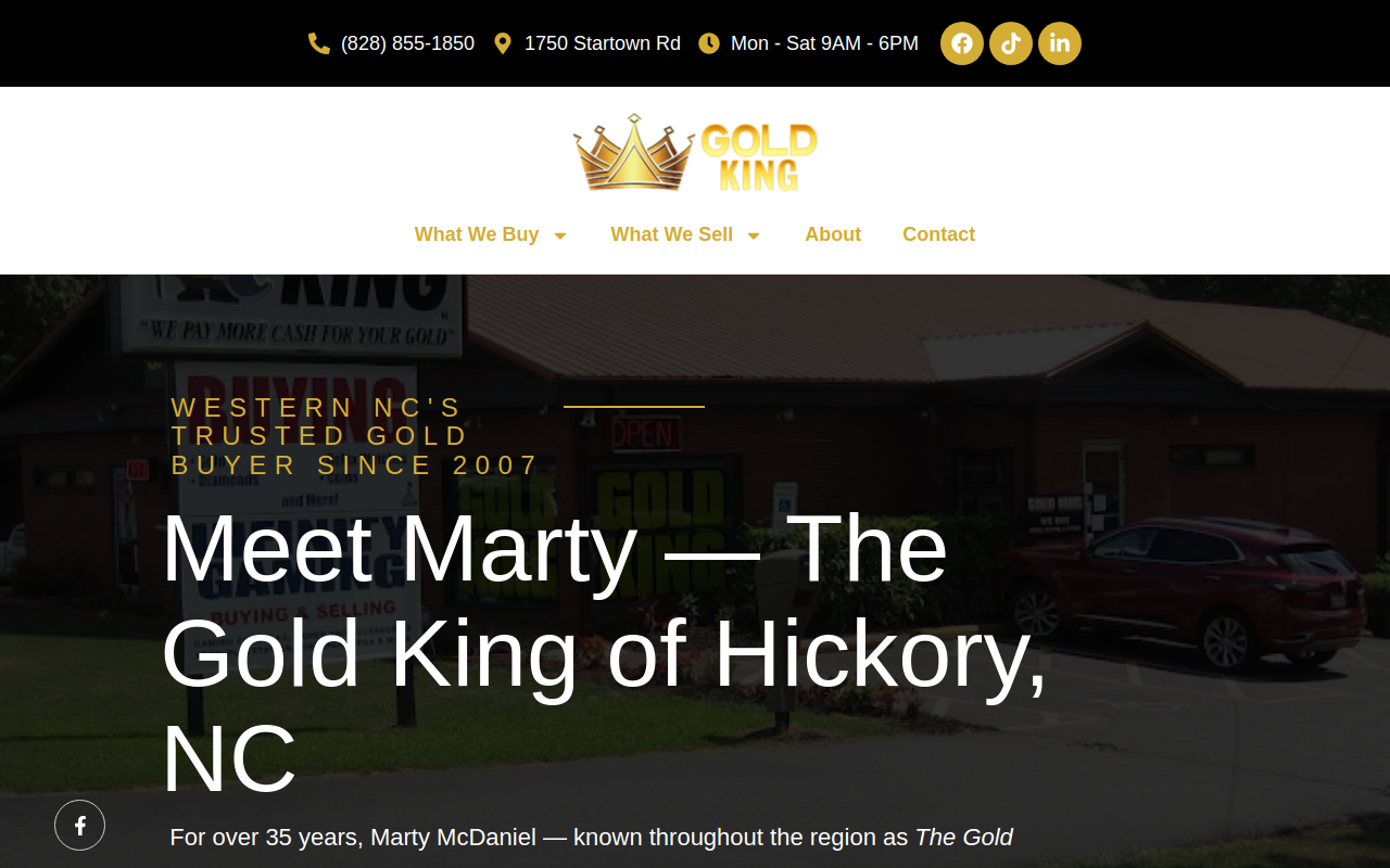 Gold King website preview