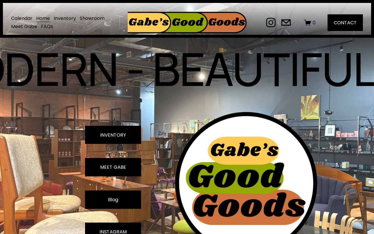 Gabe’s Good Goods website preview
