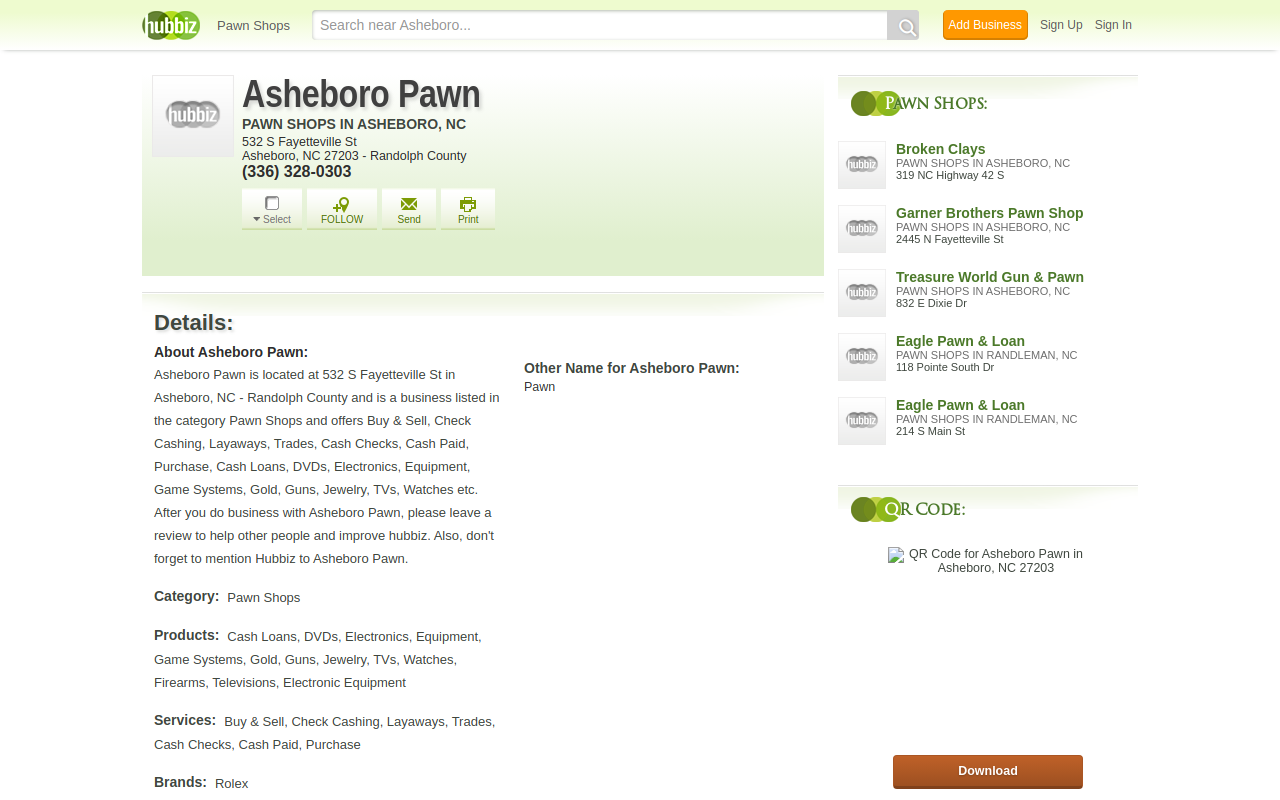 County Pawn website preview