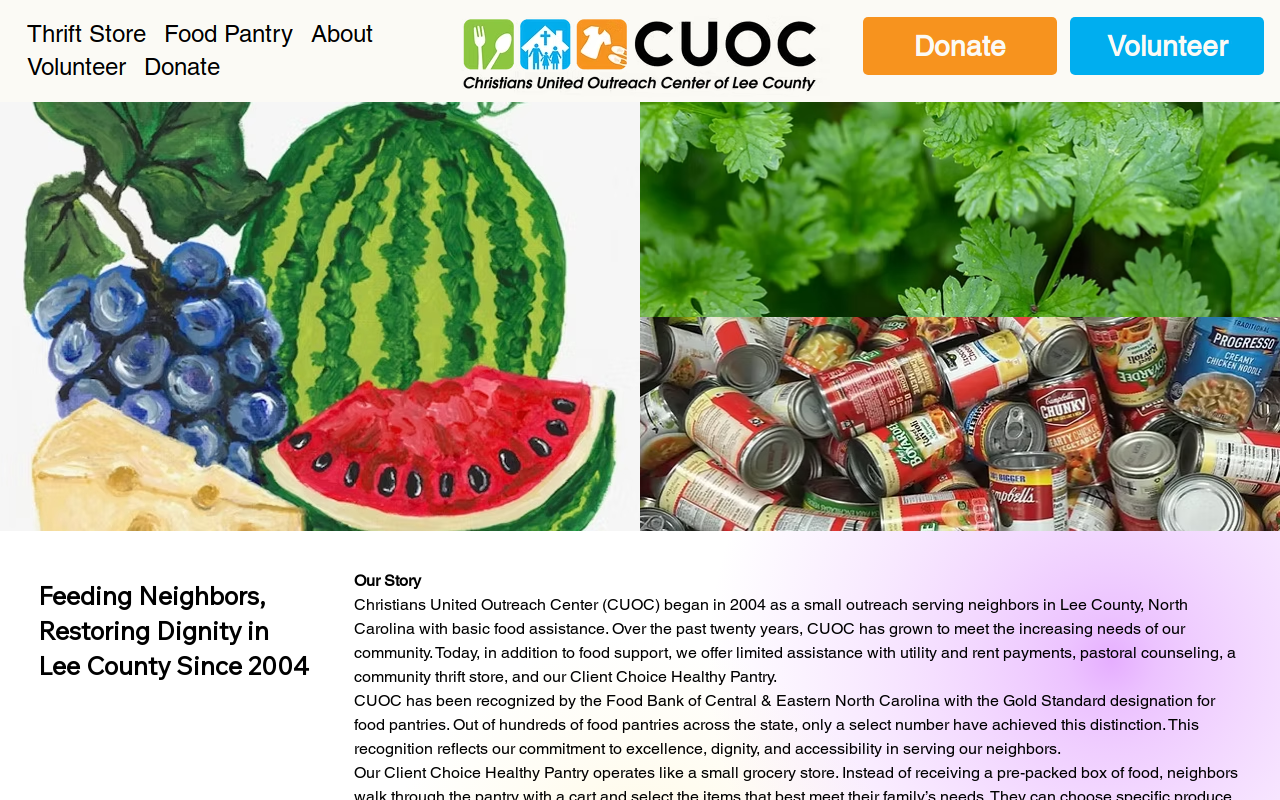 CUOC Thrift Store website preview