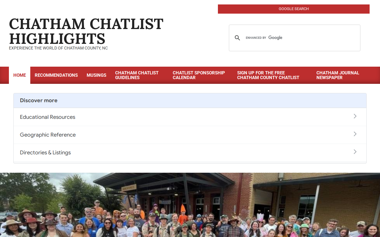 Chatham PTA Thrift Shop website preview