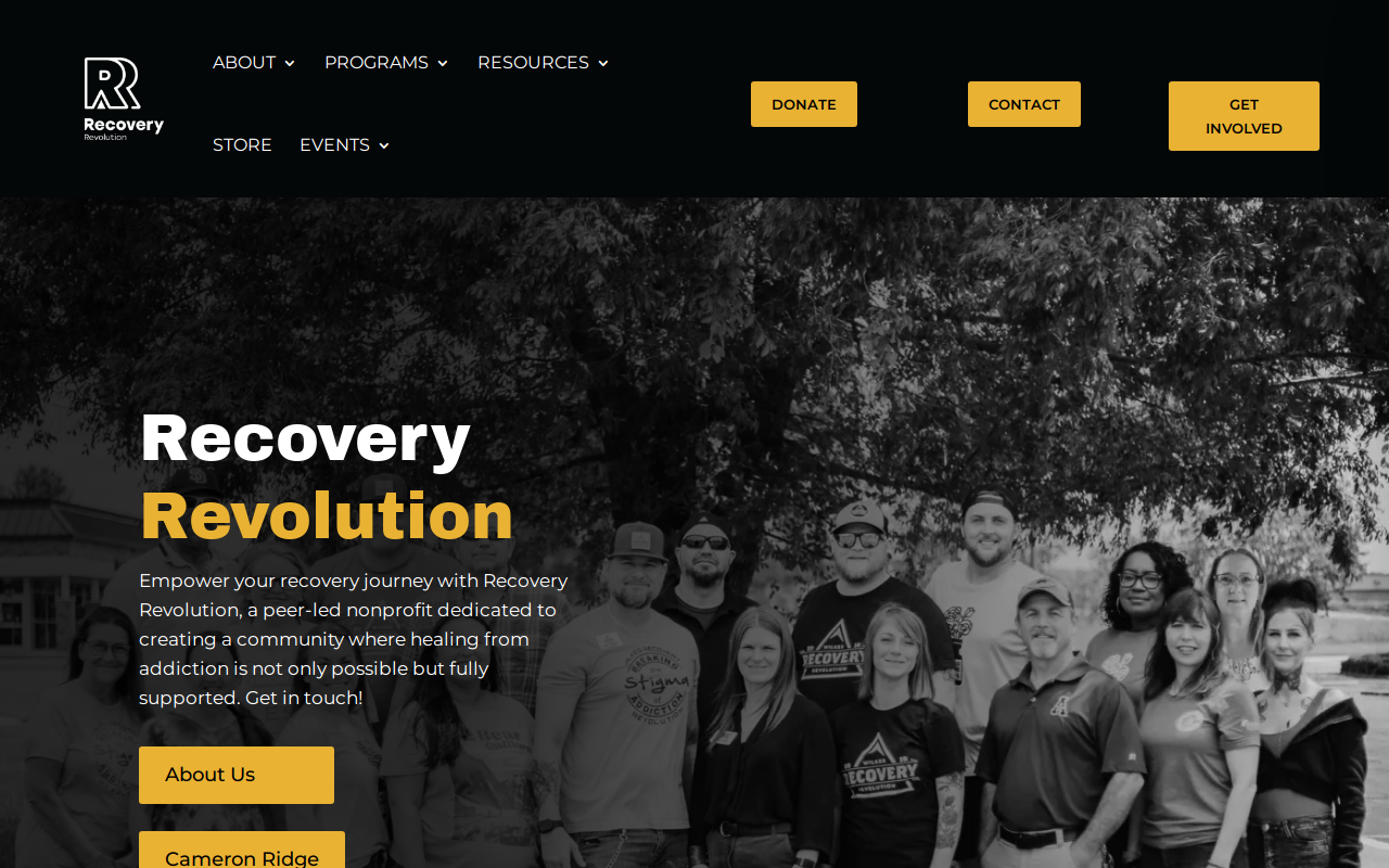 Revolution Thrift Store website preview