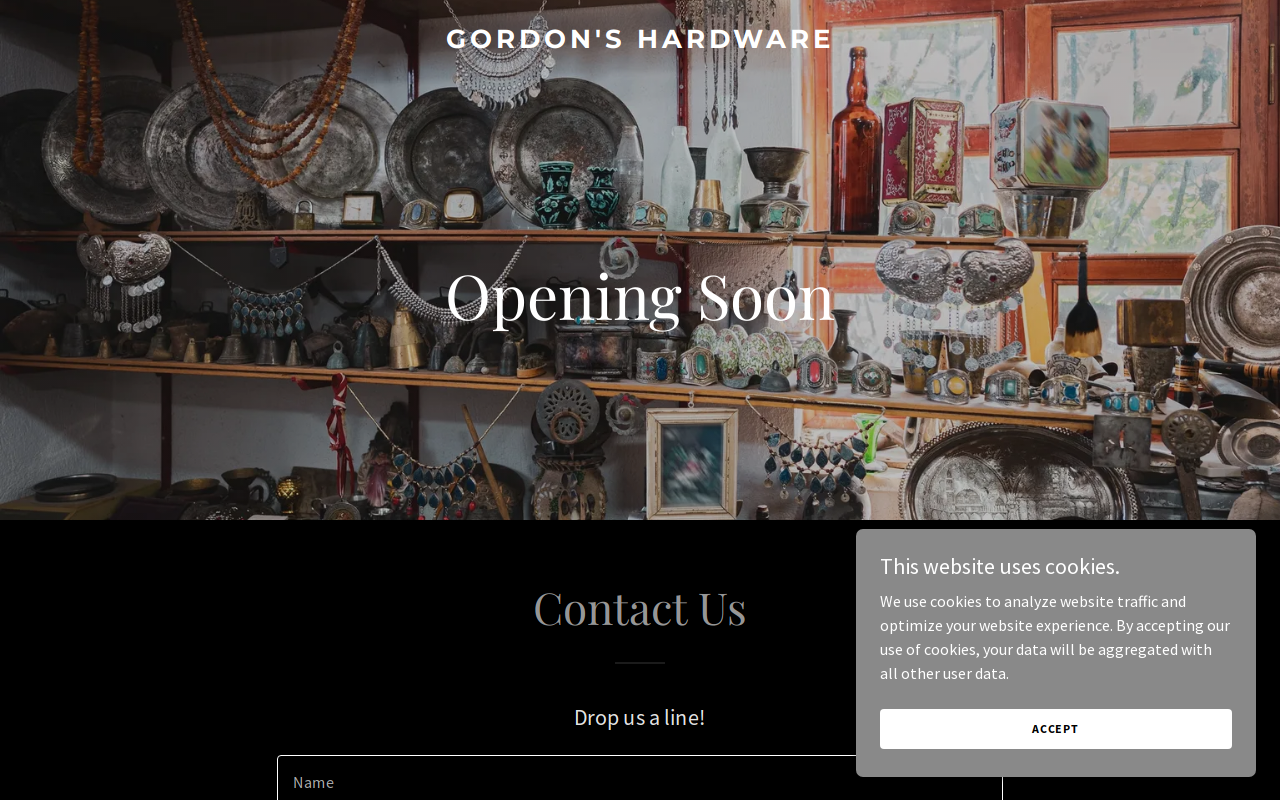 Gordon’s Hardware website preview