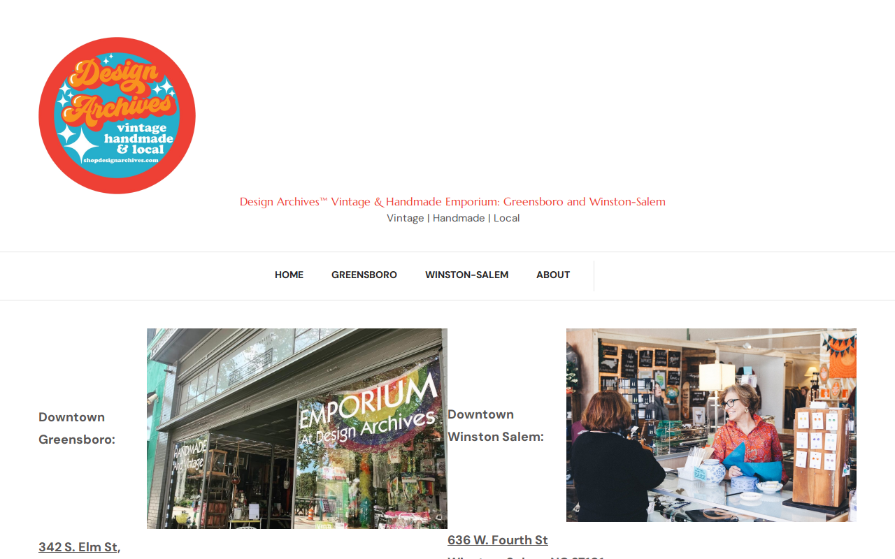 Design Archives Emporium website preview