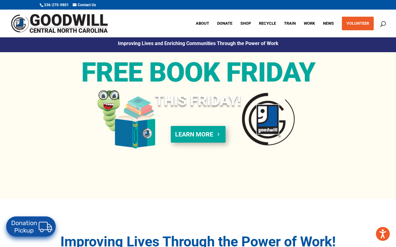 Triad Goodwill & Donation Center website preview