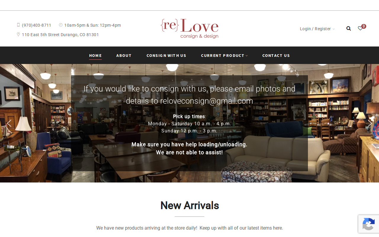 ReLove website preview