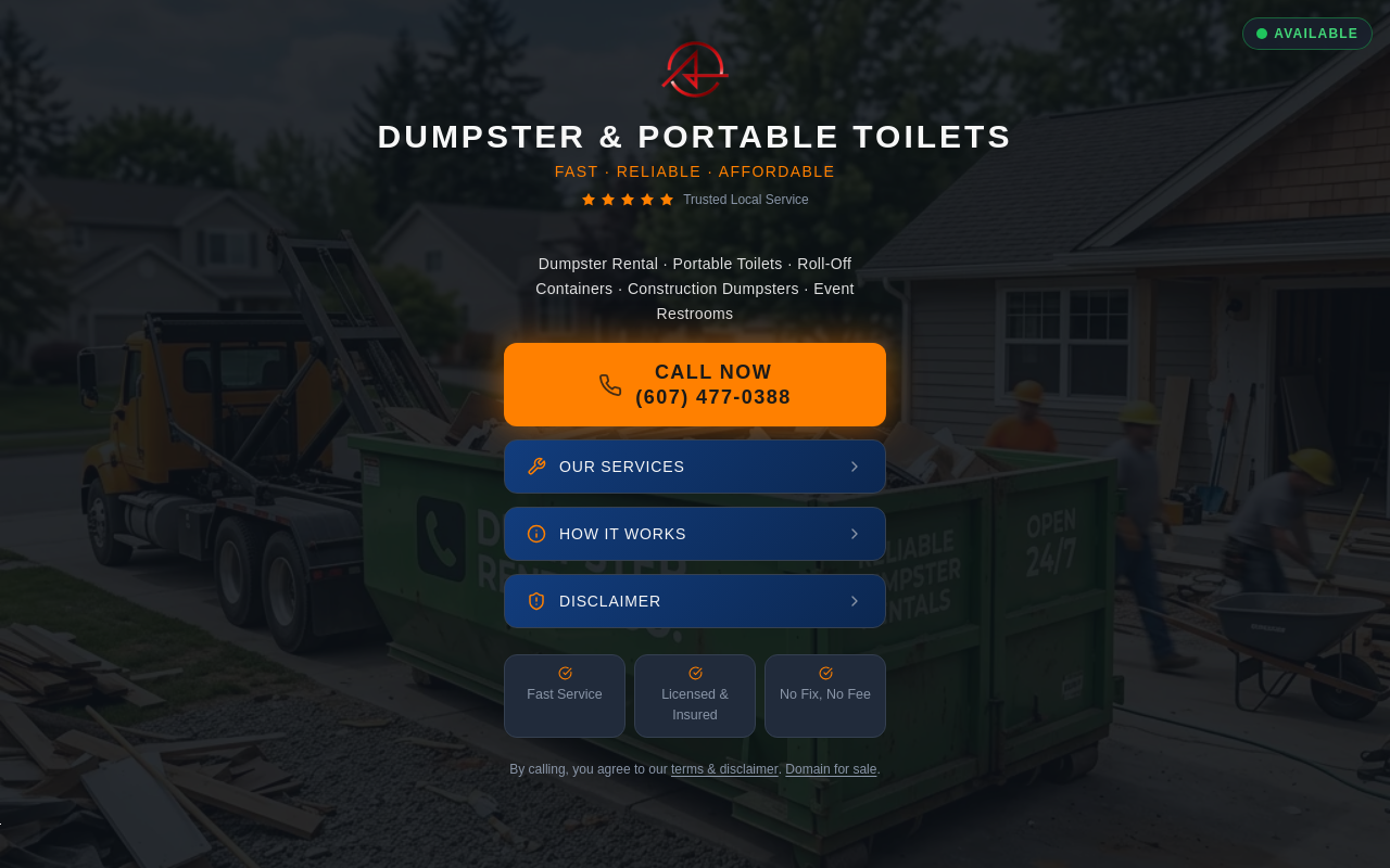 First Class Trash website preview