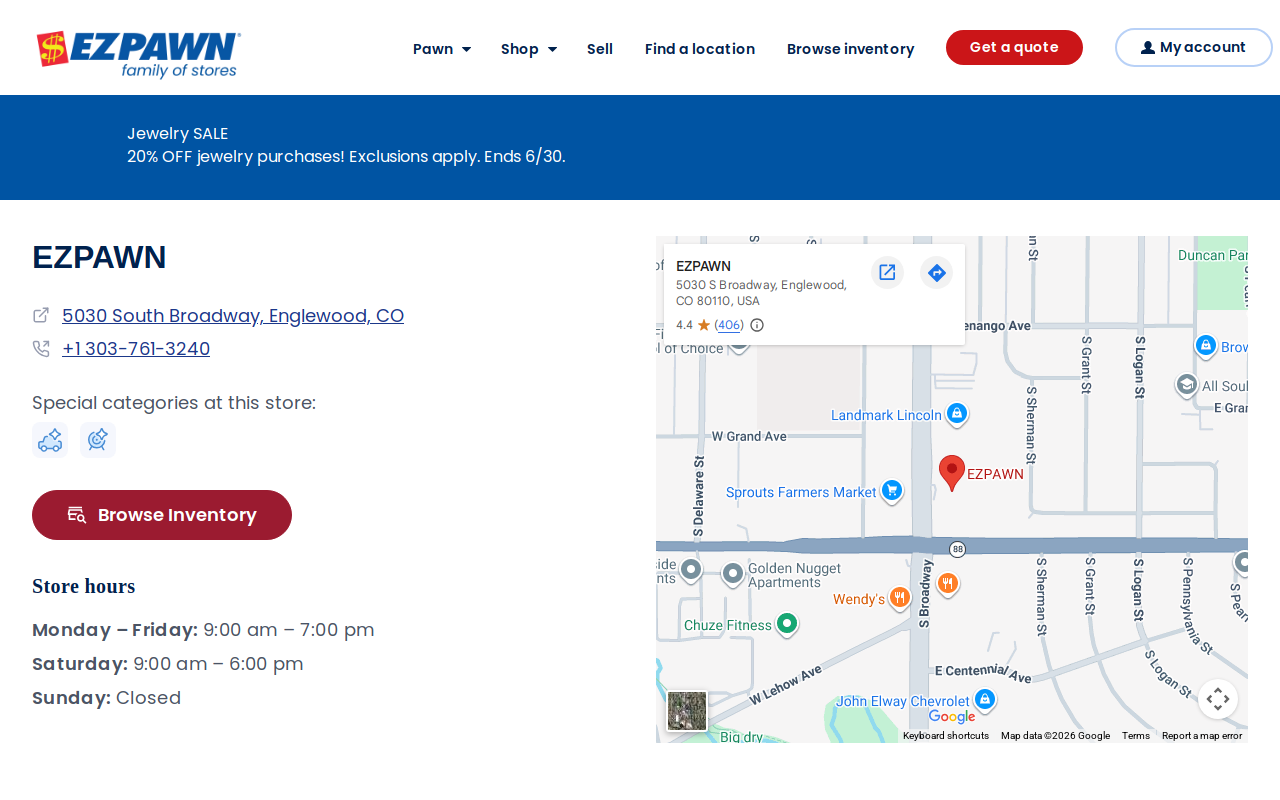 EZPAWN website preview
