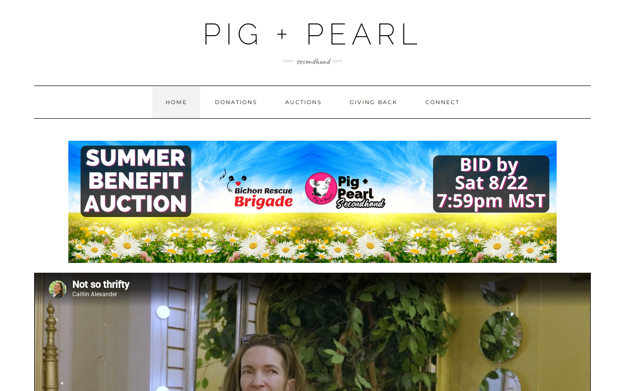 ARES Thrift Store website preview