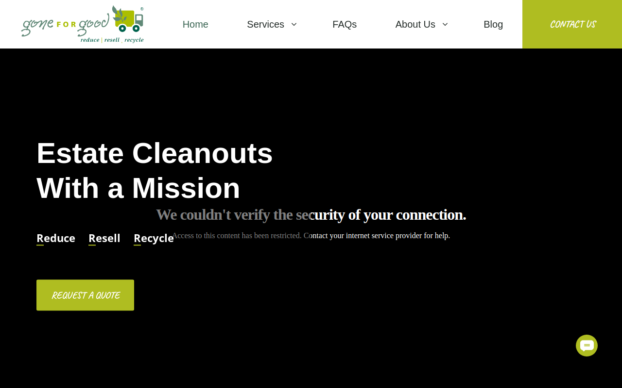 Gone For Good Ault website preview