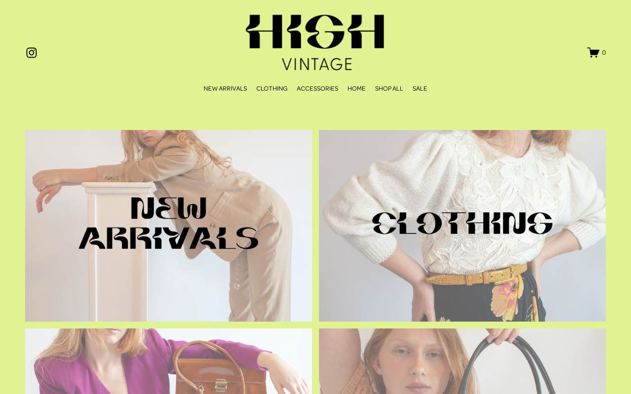 High Vintage website preview