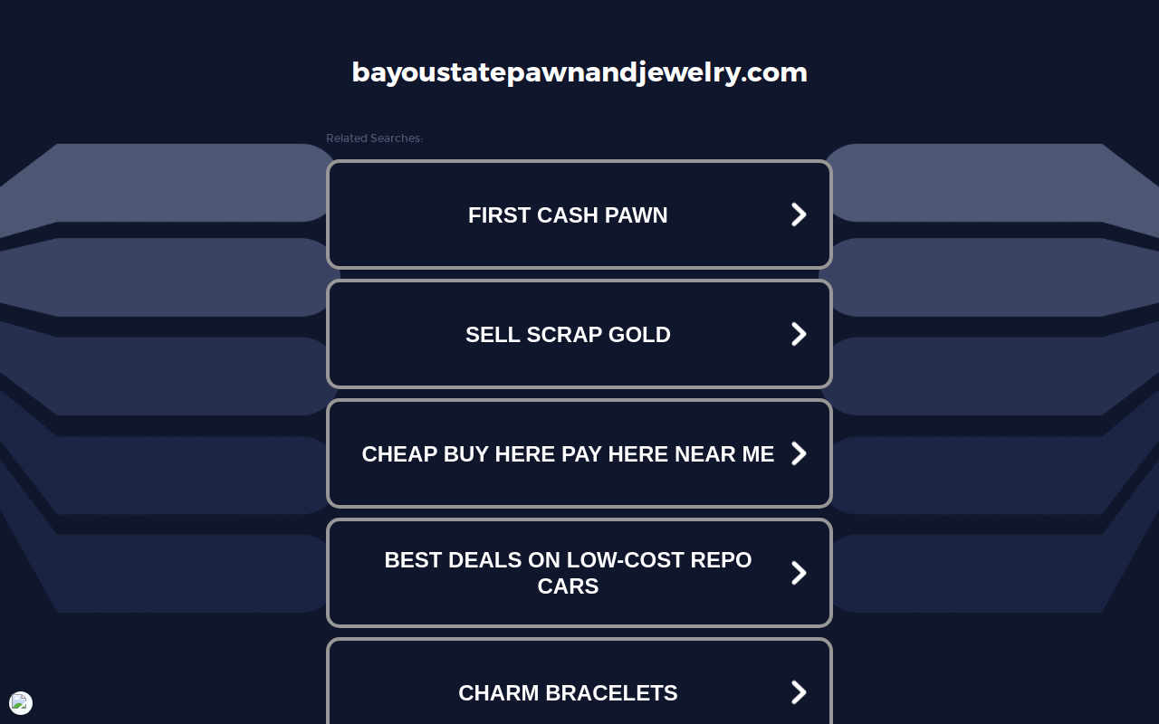Bayou State Pawn & Jewelry website preview