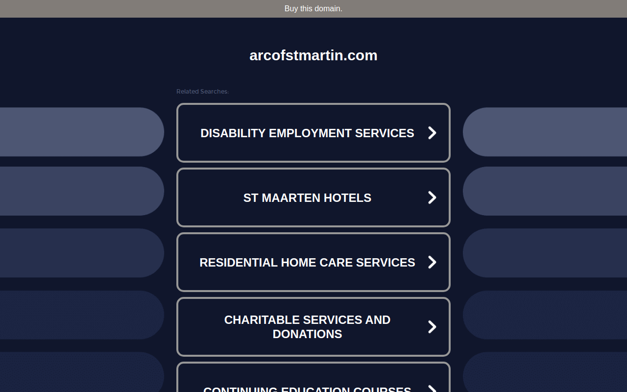 Arc of St Martin website preview
