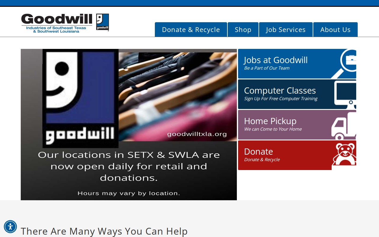 Goodwill website preview