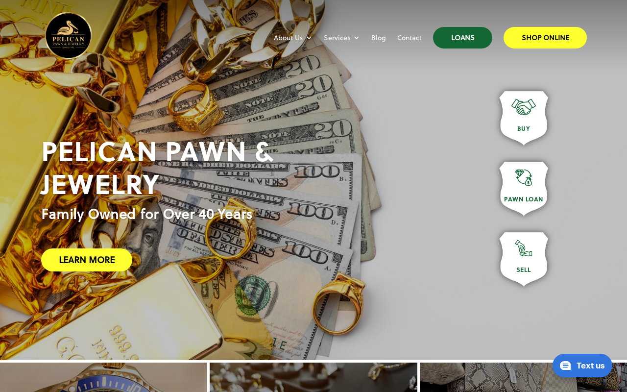 Pelican Pawn & Jewelry website preview