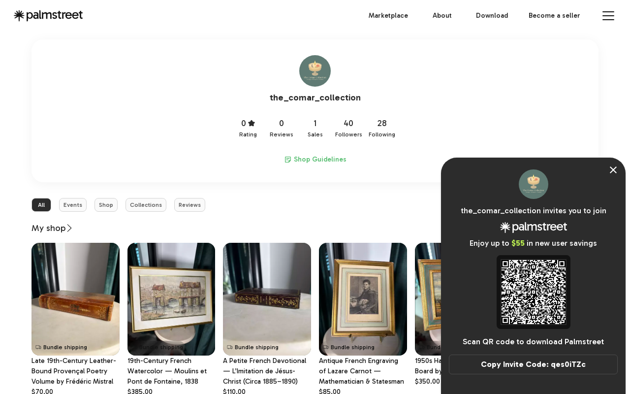 The Comar Collection website preview