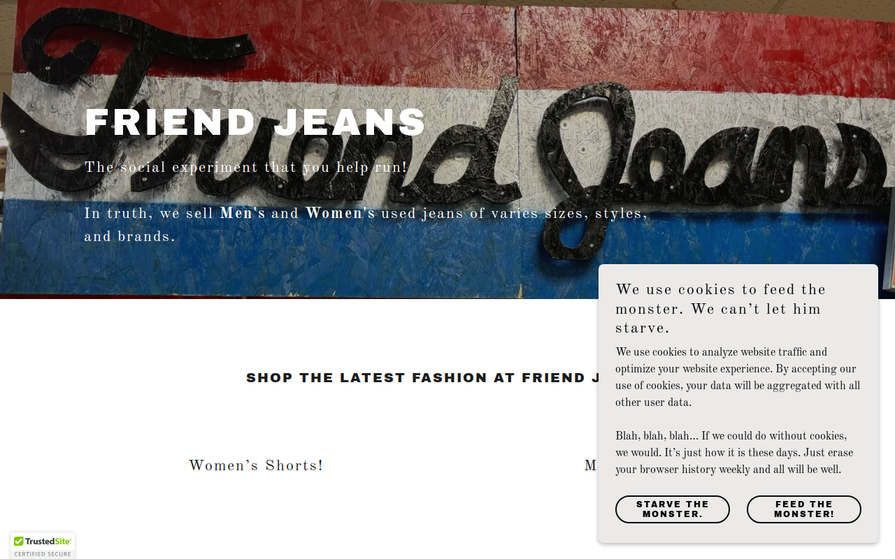 Friend Jeans website preview