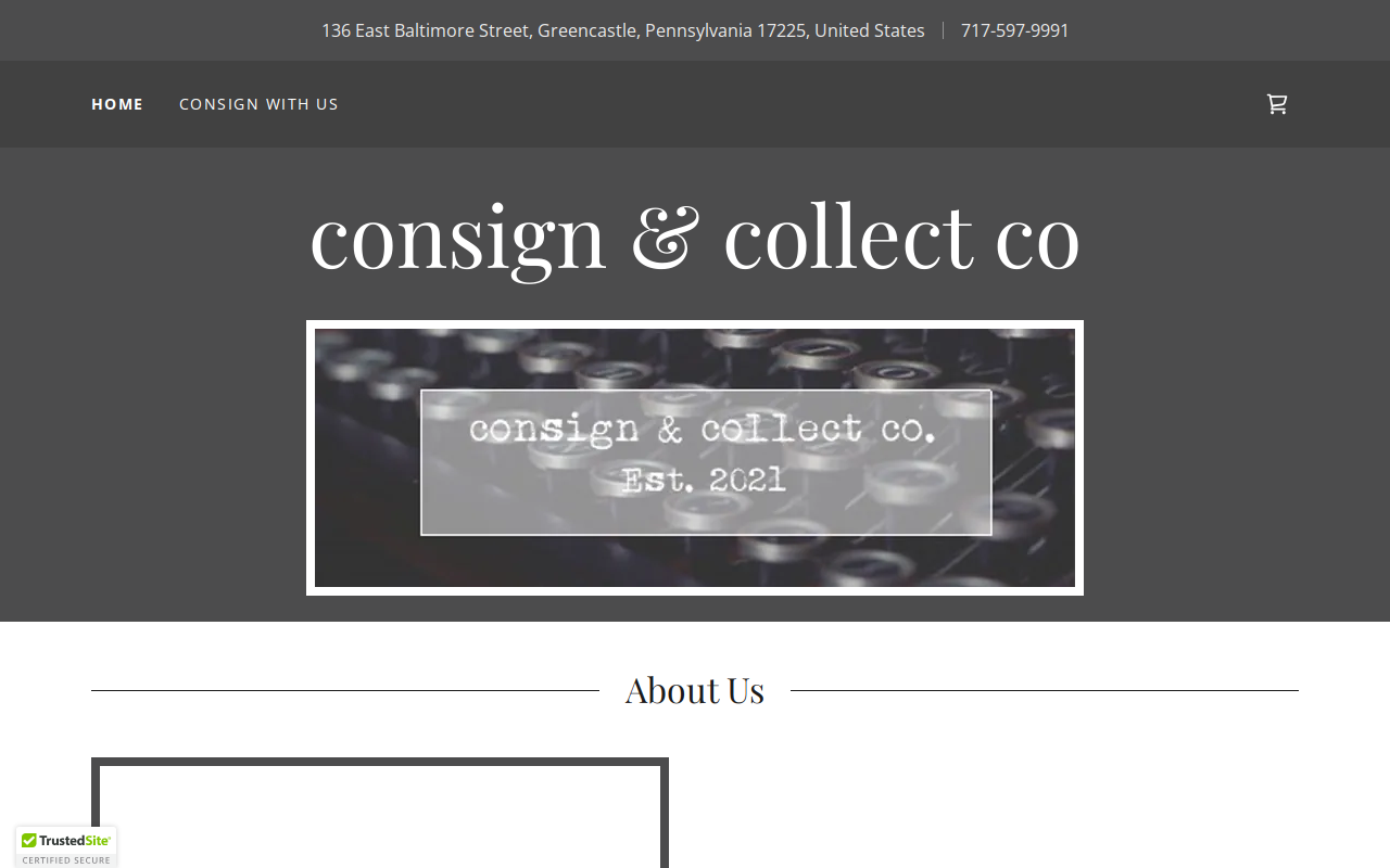 Consign & Collect website preview