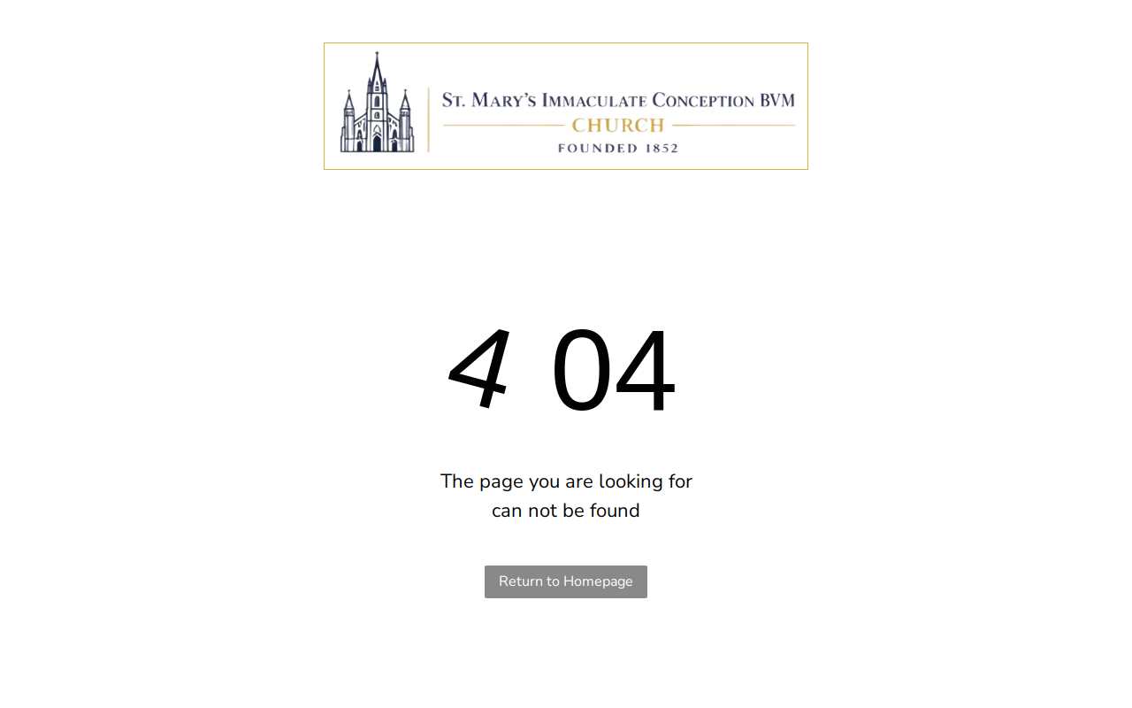 St. Mary's Thrift Shop website preview