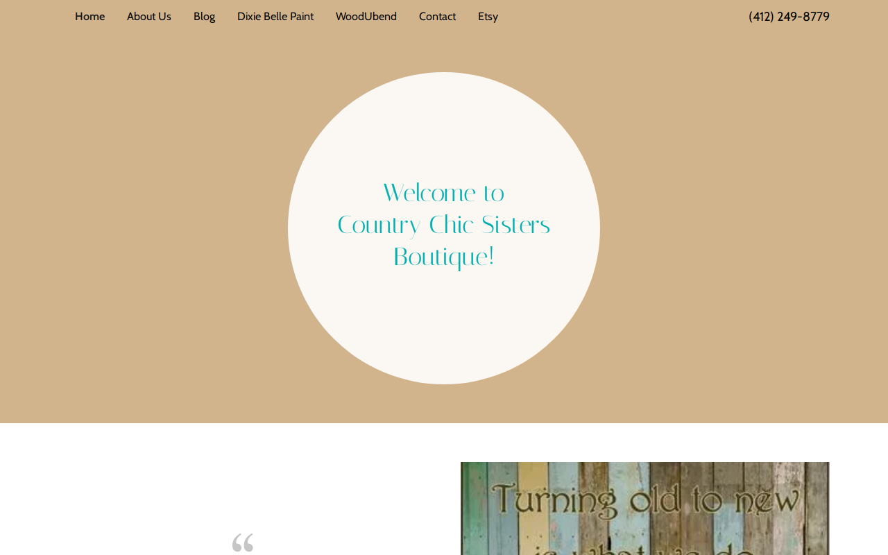 Country Chic Sisters Boutique website preview