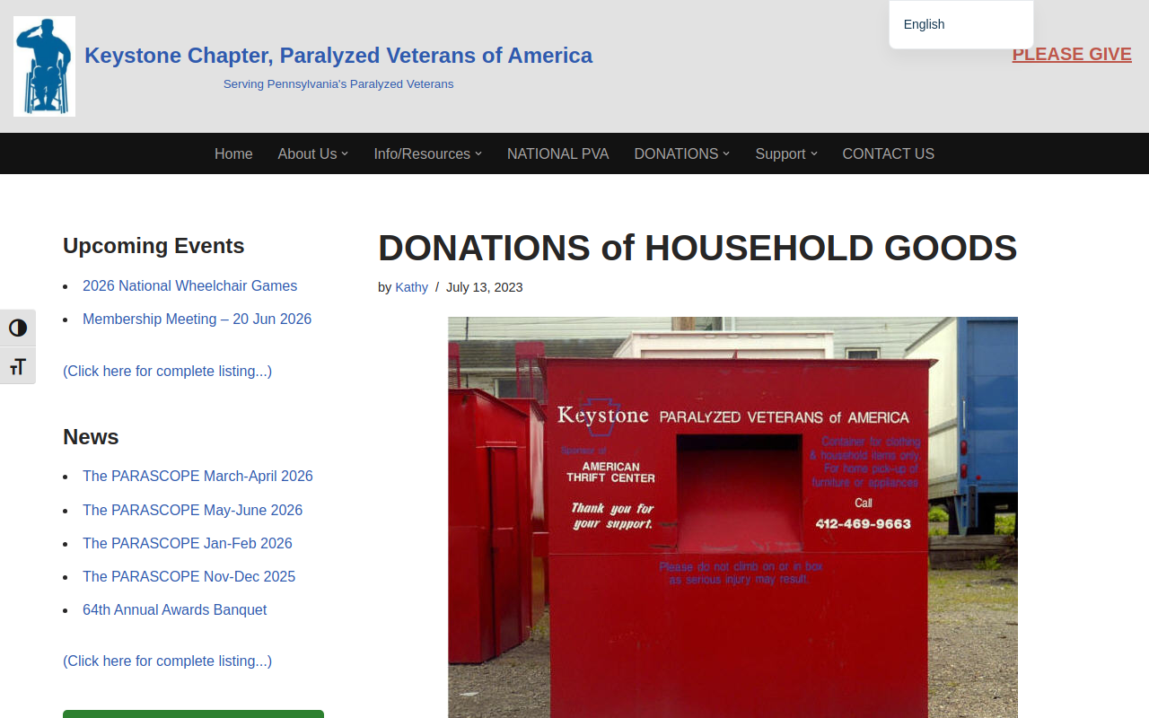 American Thrift Center website preview