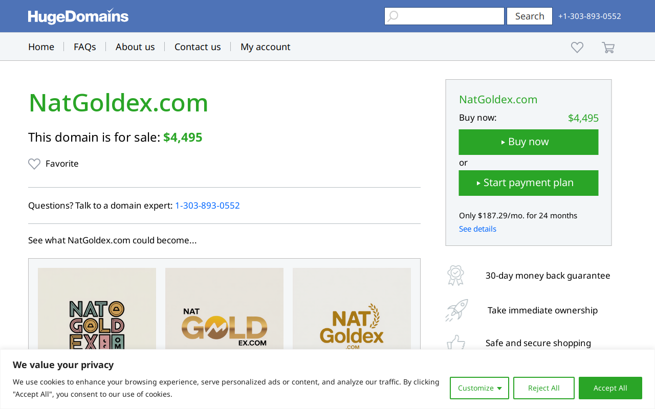 National Gold Exchange website preview