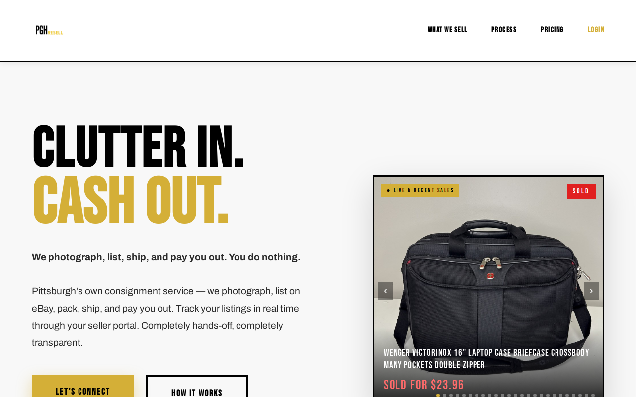 PGH Resell website preview