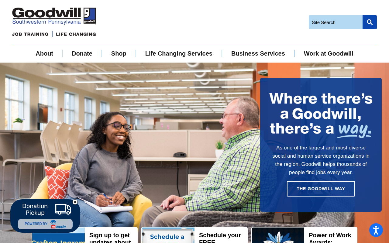 Goodwill website preview