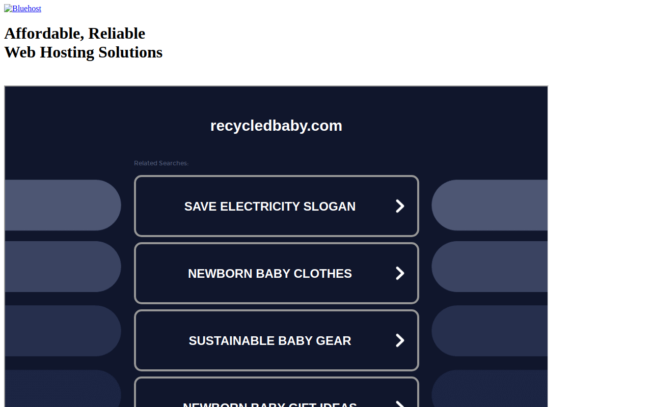 Recycled Baby Harrisburg website preview