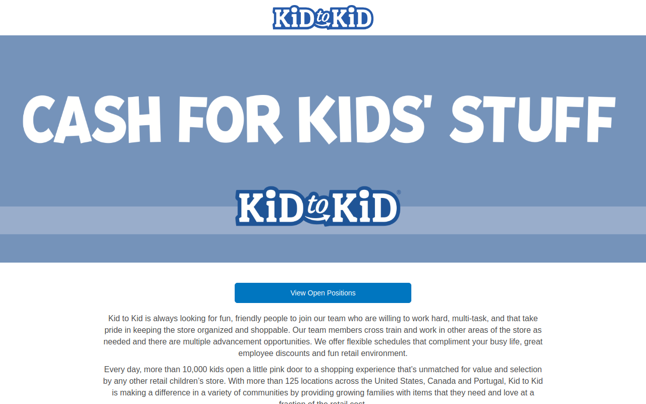 Kid to Kid West York website preview