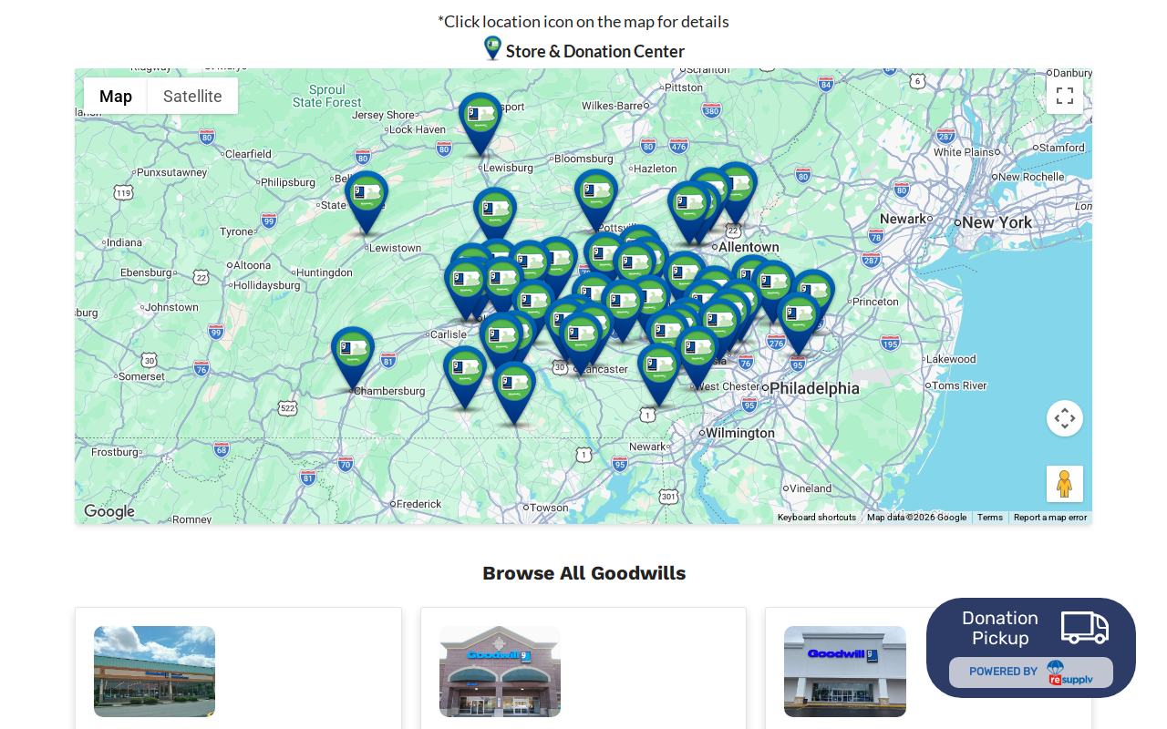 Goodwill Store & Donation Center website preview