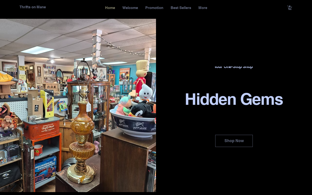 Thrifts on Mane website preview