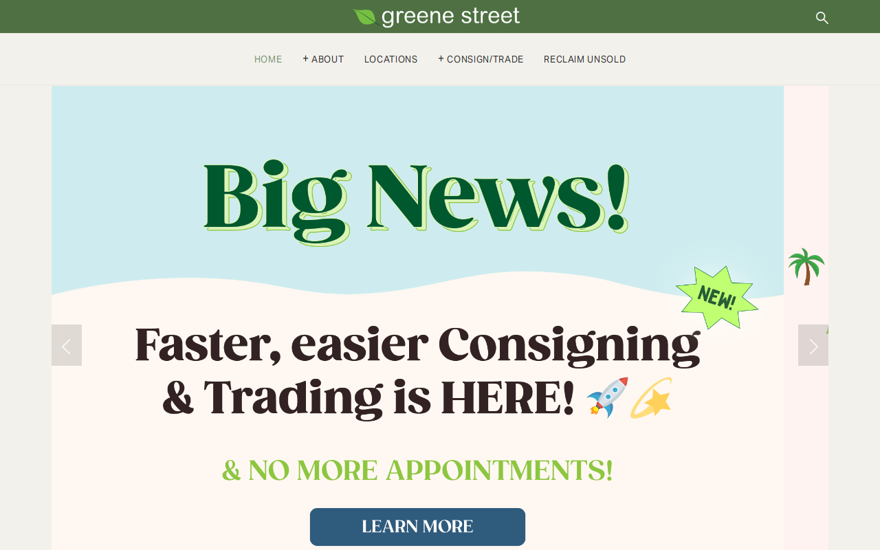 Greene Street website preview