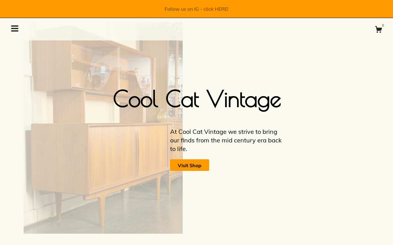 Cool Cat Vintage website preview