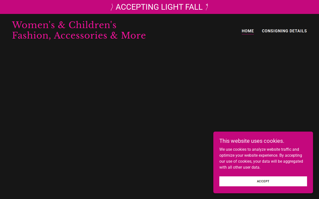 The Exchange Consignment Boutique website preview