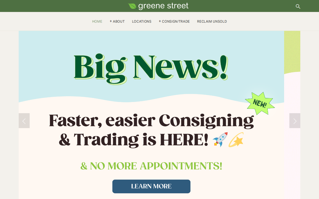 Greene Street website preview