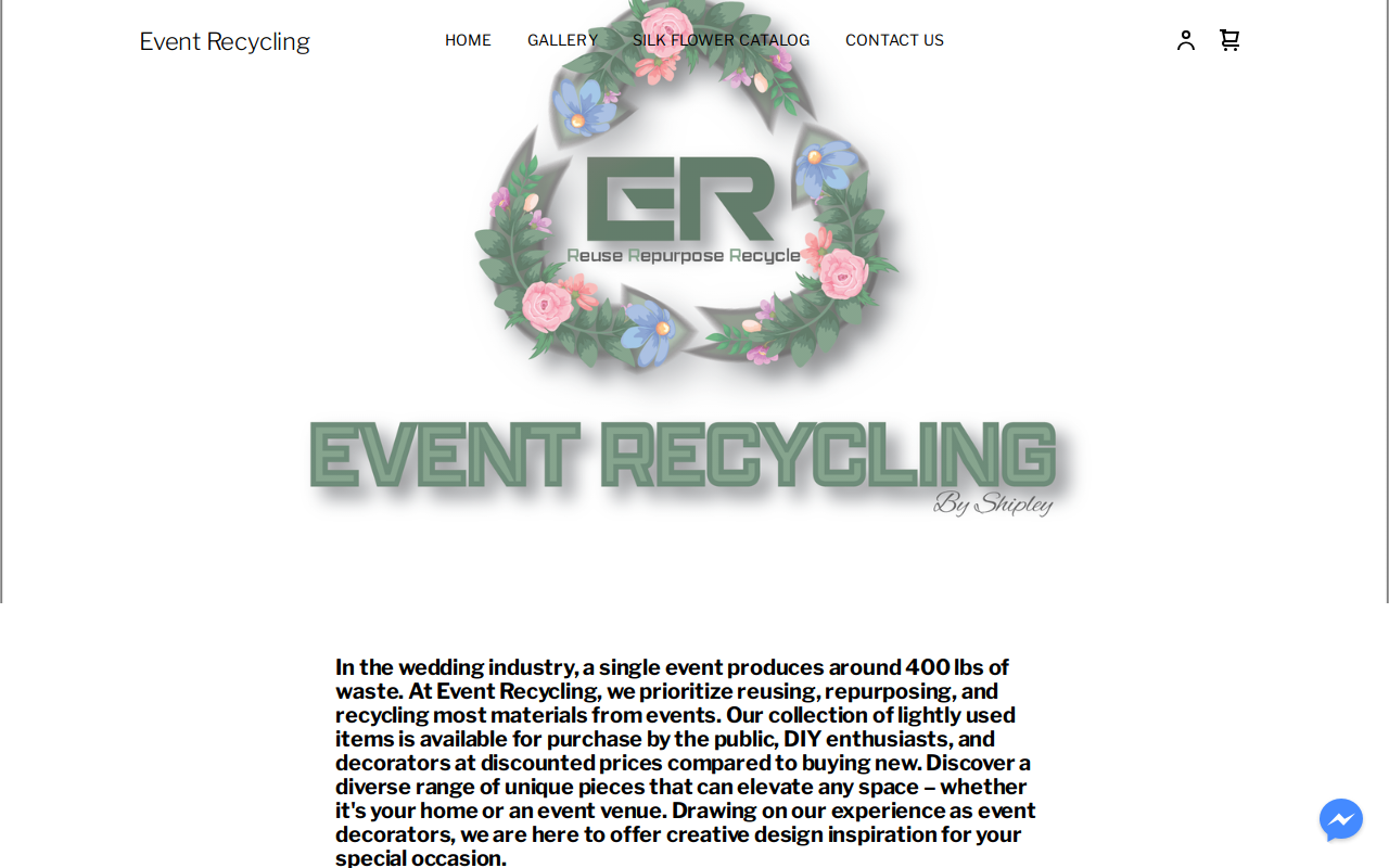 Event Recycling website preview