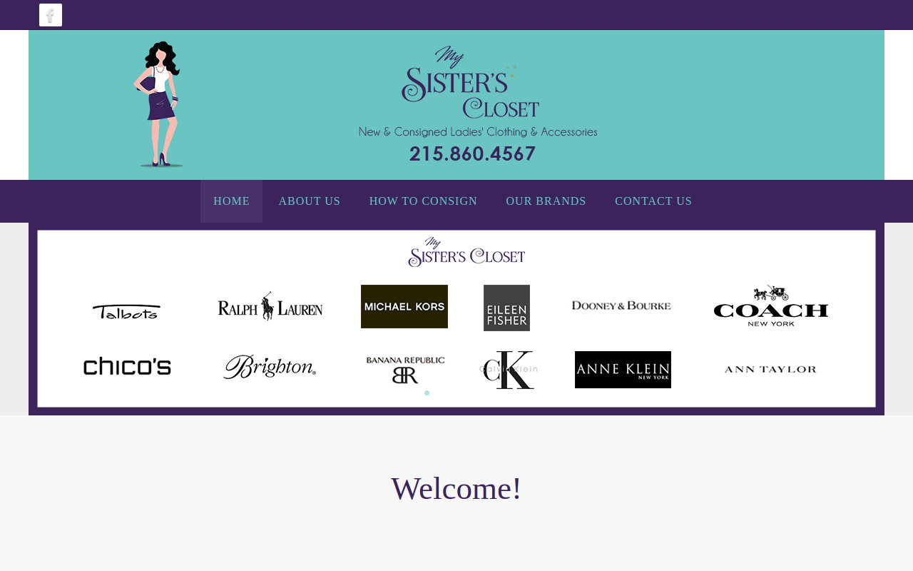 My Sister's Closet website preview
