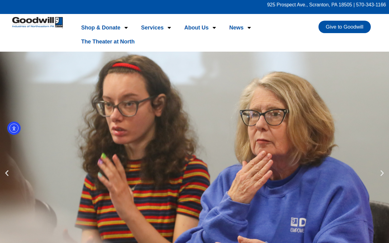 Goodwill website preview