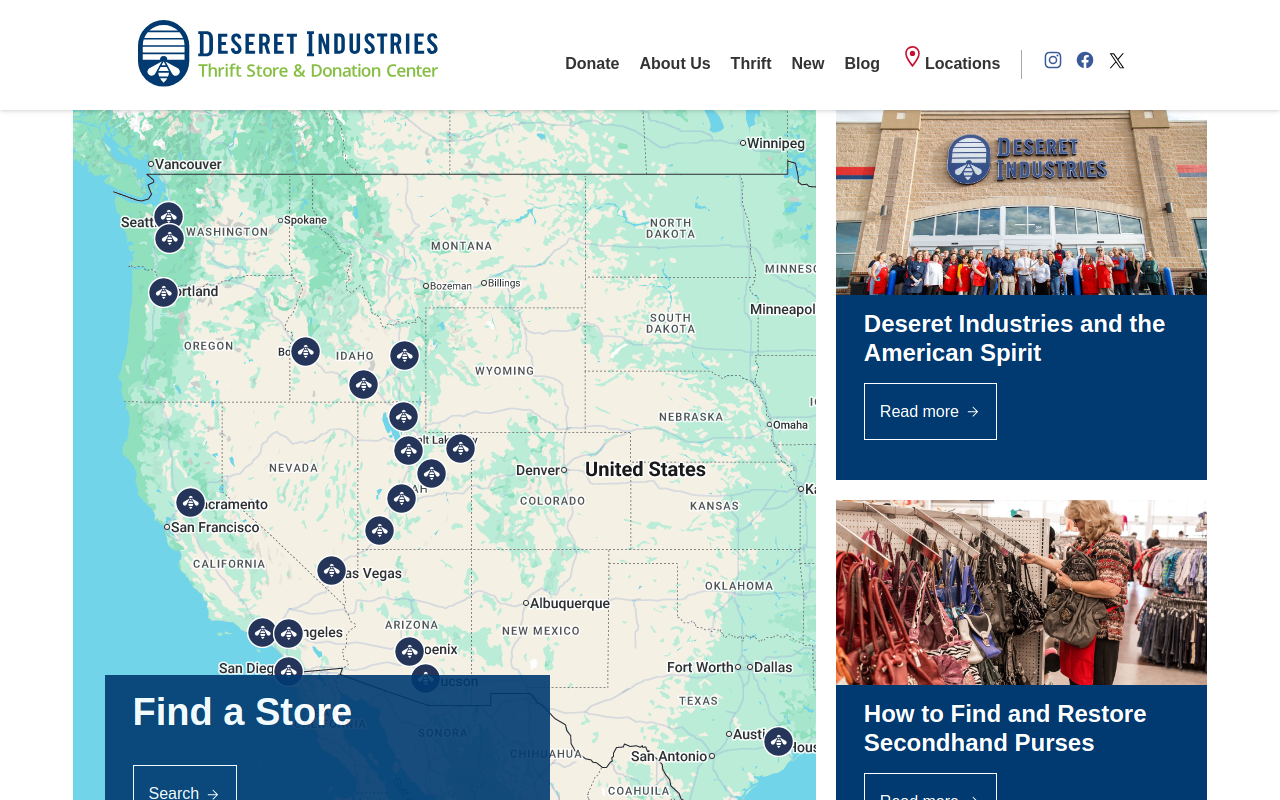 Deseret Industries website preview