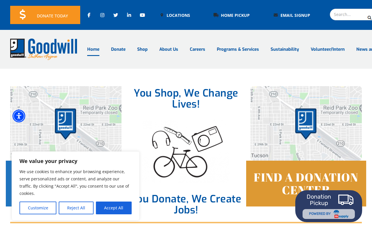 Goodwill Thrift Store and Donation Center website preview