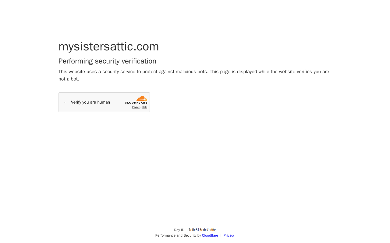 My Sister's Attic website preview