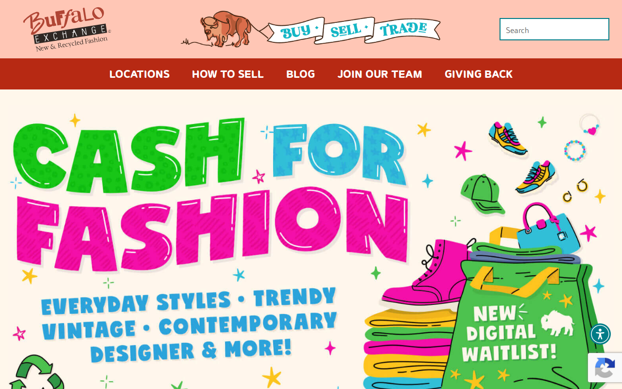 Buffalo Exchange website preview
